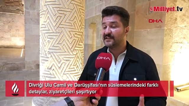 Darüşşifa sütunundaki Latince 'z' motifi, turistlerin ilgisini çekiyor
