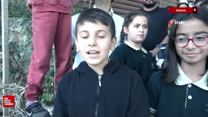 Hataylı depremzede öğrenciler kendilerine sahip çıkan emekli polisi unutmadı