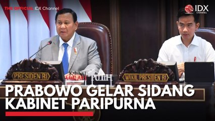 Prabowo Gelar Sidang Kabinet Paripurna