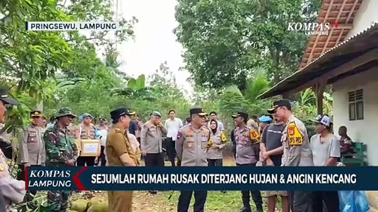 Sejumlah Rumah Warga Rusak Diterjang Hujan & Angin Kencang