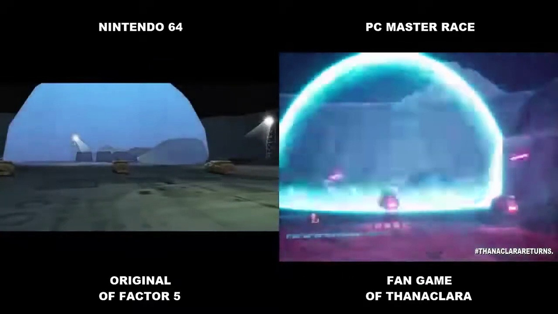 ⁣JADE THE MOON. COMPARATION VS THE ORIGINAL THE N64. THE (THANACLARA)
