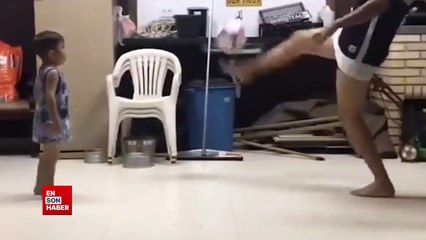 Futbol yeteneğiyle şaşırtan ufaklık