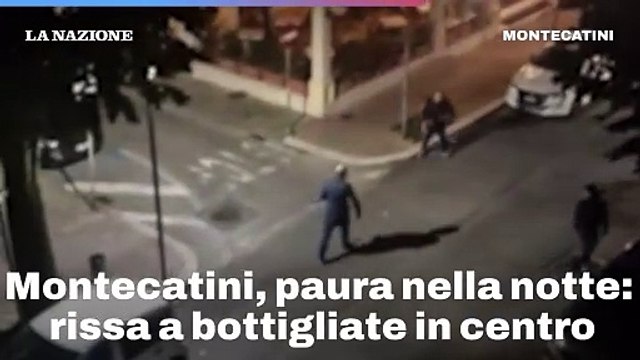 Rissa a Montecatini: bottigliate, calci e pugni in strada