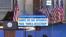 Harris aceita derrota, mas não cede 