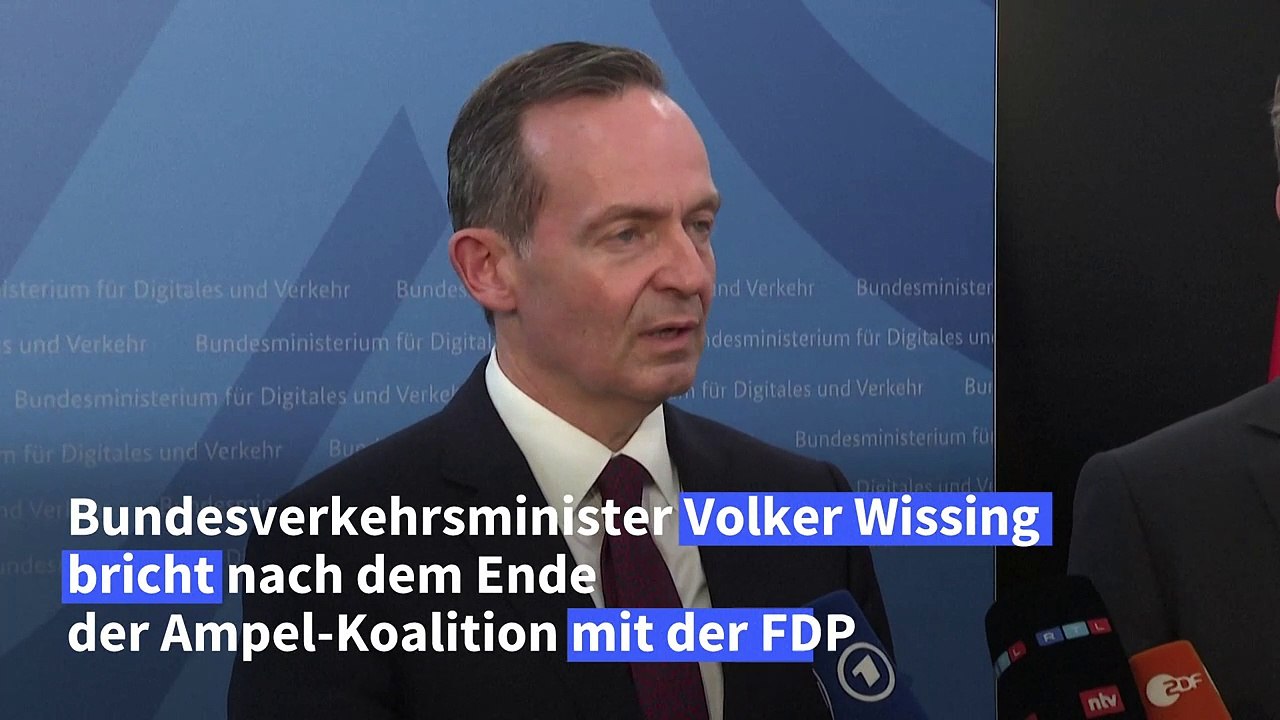 Wissing tritt aus FDP aus und bleibt Minister
