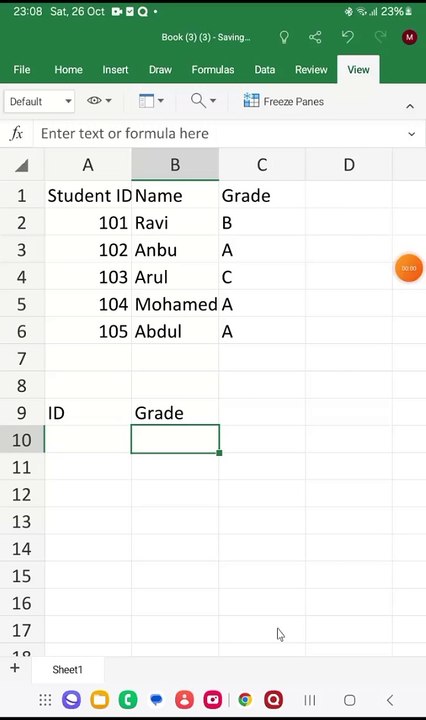 Xlookup formula in Microsoft Excel Tamil