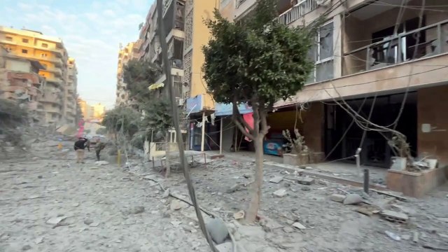 دمار في ضاحية بيروت الجنوبية عقب غارات إسرائيلية ليلا