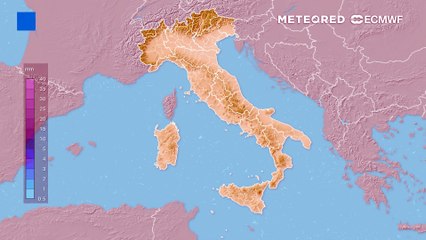 Cumulato pioggia prossimi giorni