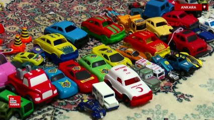 Ankara'da lösemiyle mücadele ederken oyuncak araba koleksiyonu yaptı