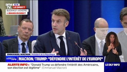 Emmanuel Macron à propos de l'Europe: "Si on décide de rester des herbivores, les carnivores gagneront"