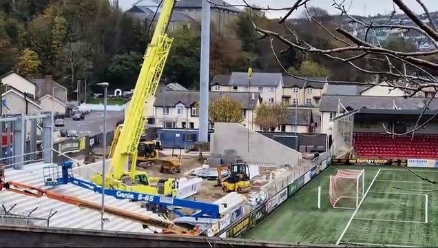 Derry City’s new North Terrace at the Ryan McBride Brandywell Stadium