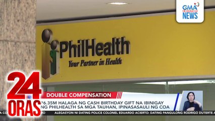 P6.35M halaga ng cash birthday gift na ibinigay ng Philhealth sa mga tauhan, ipinasasauli ng COA | 24 Oras