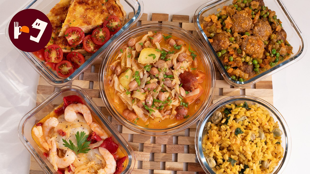 MENÚ SEMANAL FÁCIL | Recetas de MERLUZA a la riojana, ALBÓNDIGAS a la jardinera, QUICHE y MÁS