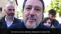 Canone Rai, Salvini: 