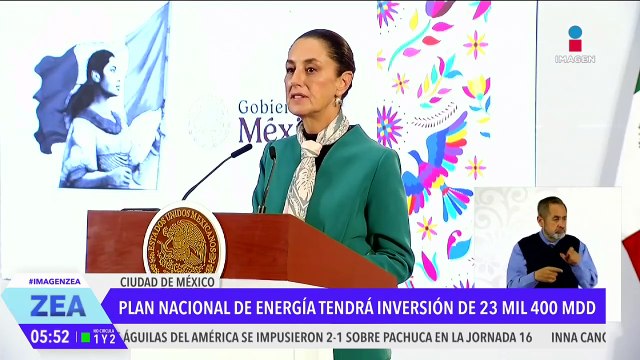 Claudia Sheinbaum presenta el Plan Nacional de Energía