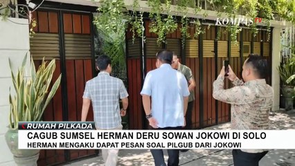 Sowan, Cagub Sumatera Selatan Herman Deru Sambangi Kediaman Jokowi di Solo! Bahas Apa?