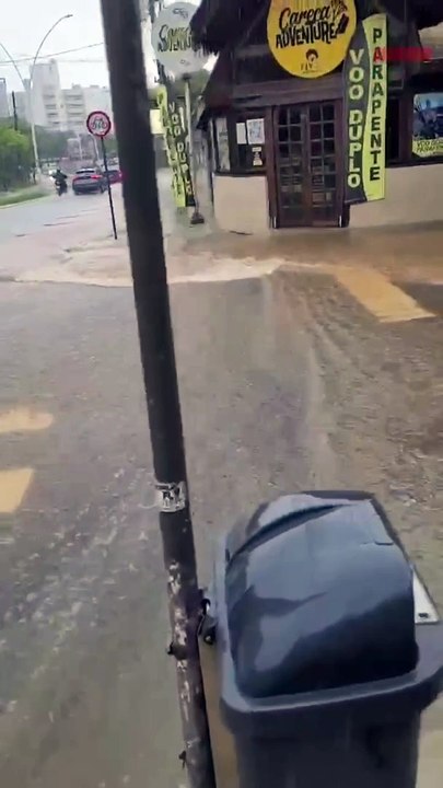 Chuvarada atinge a região
