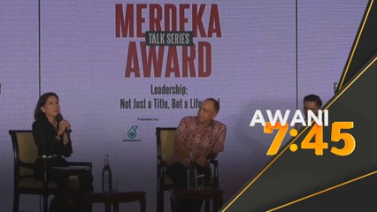 Merdeka Award Talk Series membudaya kepimpinan