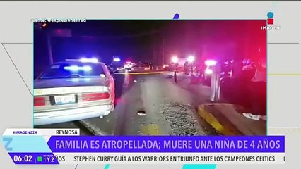 Conductor se pasa la luz roja del semáforo y atropella a una familia; una menor murió