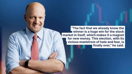 Jim Cramer Calls Trump's Return To White House A 'Huge Win For The Stock Market'