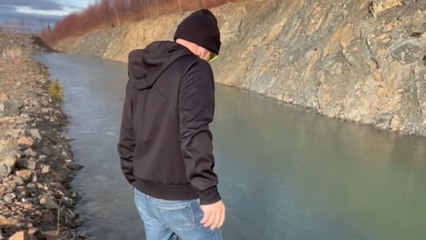 Man tests ice strength and learns a chilling lesson