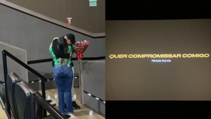 Cearense faz pedido de namoro em cinema: "queria fazer algo que fosse importante"