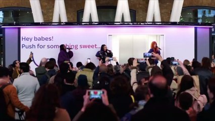 Sugababes surprise London commuters at King’s Cross station with Push The Button performance