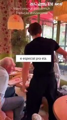 Neto surpreende avó com ensaio fotográfico e ela relembra carreira de modelo