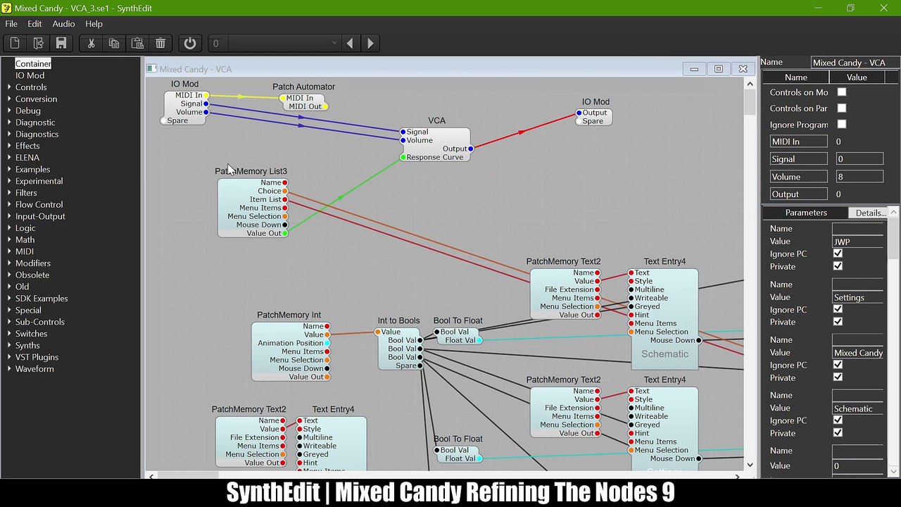 JWP-SynthEdit-Mixed Candy Refining The Nodes 9