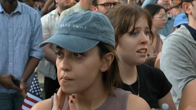 Après le discours de défaite de Kamala Harris, les larmes des supporters démocrates