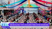 Fundaciones entregan bicicletas y kits escolares a niños de zonas rurales