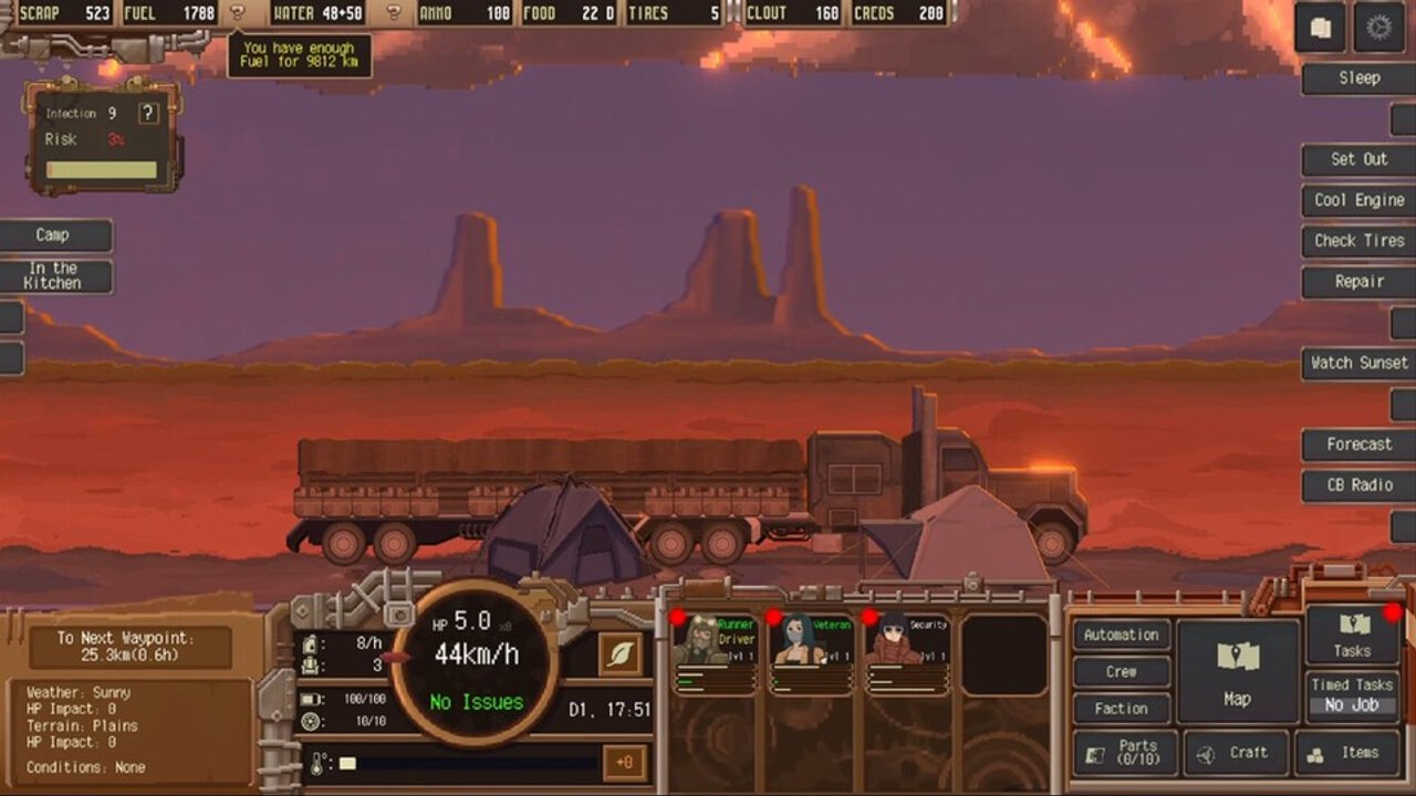 Dustland Delivery ist eine ernsthafte Wirtschafts-Simulation - in der Postapokalypse