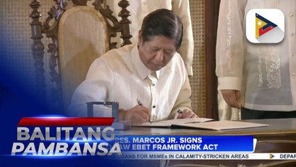 PBBM. signs into law EBET Framework Act
