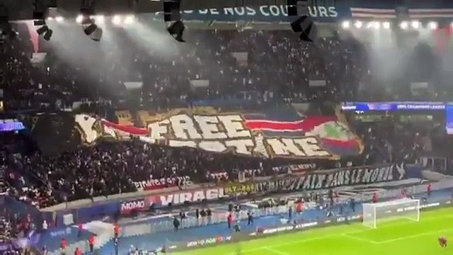 [Ligue des champions 2024 - 2025] PSG - Athletico Madrid: Le tifo Free Palestine des ultras parisiens fait polémique