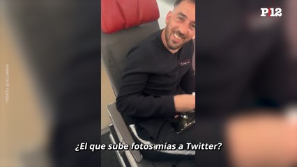 "¿Tenés algún problema?": Dillom enfrentó a "@La_Pistarini" en un vuelo de Iberia