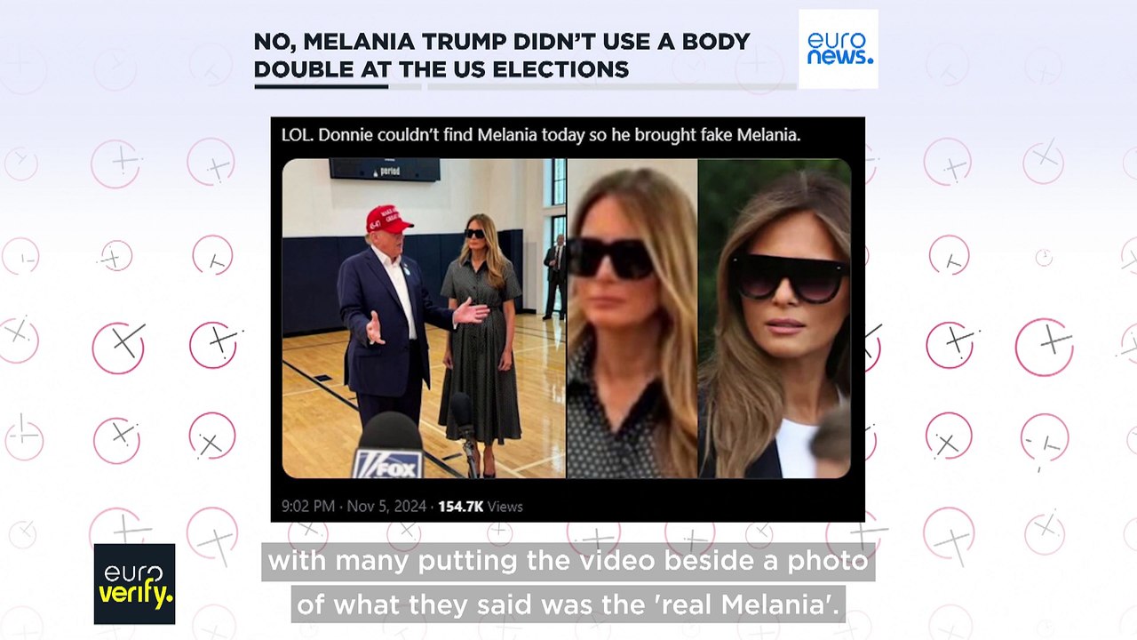 No, Melania Trump didn't use a body double during the US election