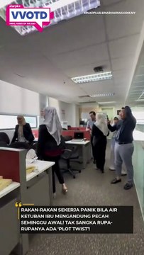 Siapa tak panik bila nampak air mengalir banyak, lebih-lebih lagi bila ingatkan air ketuban yang pecah!