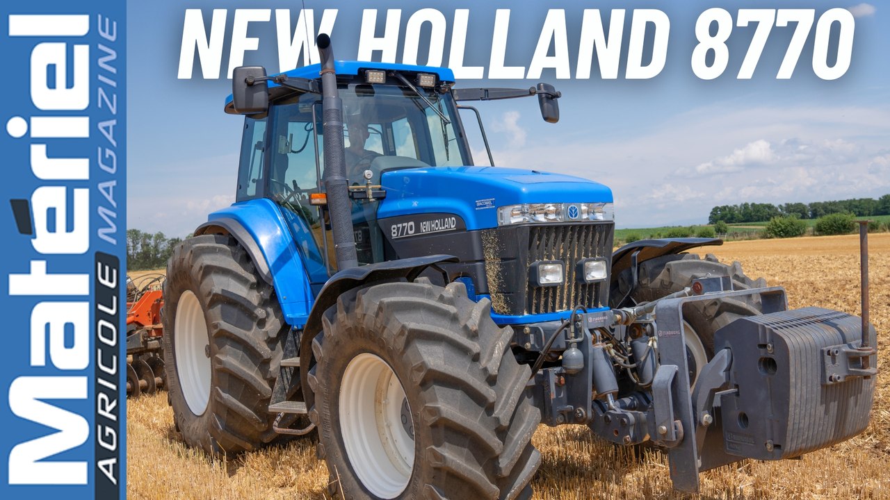 Un New Holland 8770 SuperSteer dans un état clinique - Youngtimer