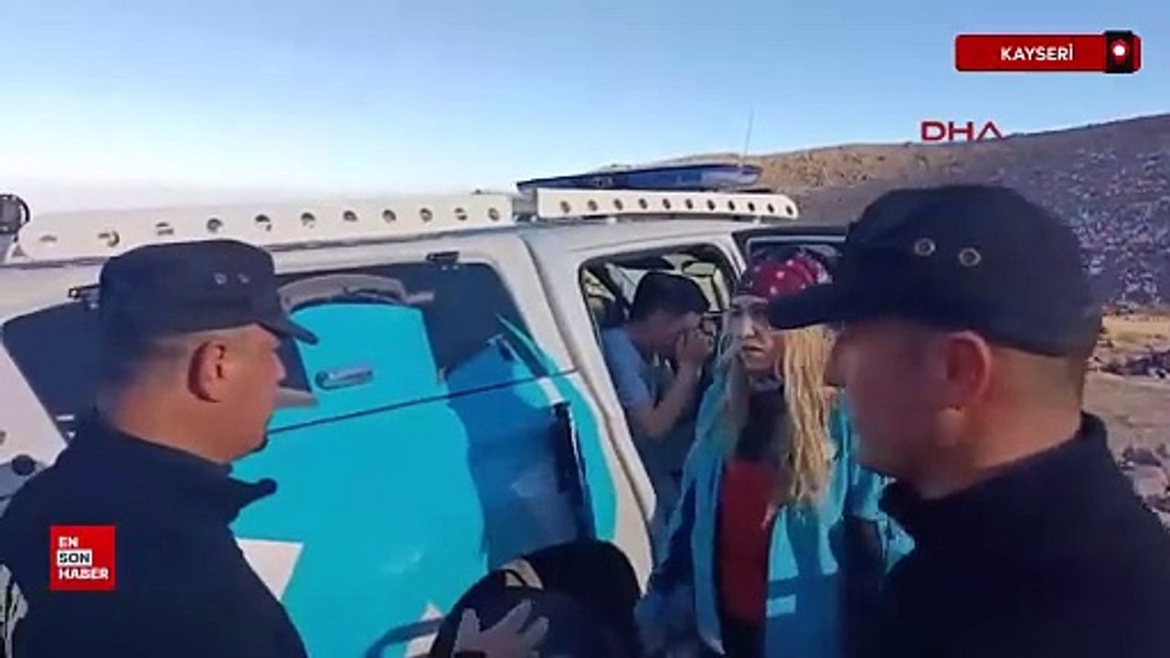 Erciyes Dağı'nda mahsur kalan amatör dağcı kurtarıldı