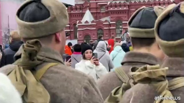 La Piazza Rossa di Mosca ospita la rievocazione della parata del 1941