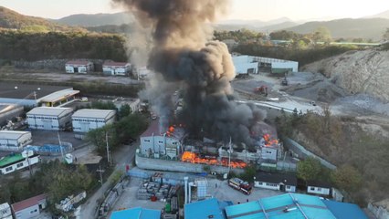 경기도 김포 도장공장에서 불...9명 대피 / YTN