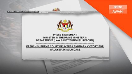 Tuntutan Sulu: Percubaan untuk peras ugut rakyat Malaysia gagal - Azalina