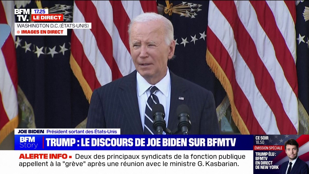 Joe Biden: "Je suis prêt à travailler avec l'équipe de Donald Trump"