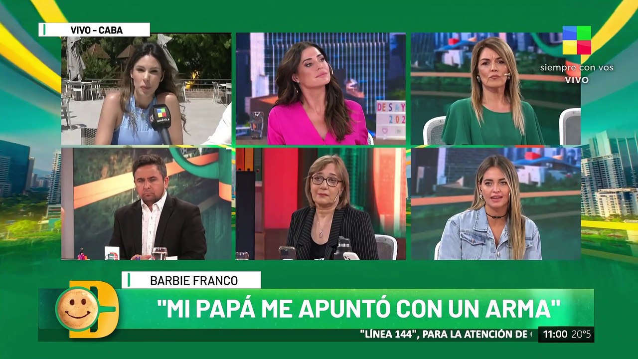 La fuerte historia de Barbie Franco: "Mi papá me apuntó con un arma", y dijo: "Fue un sueño que metan preso a mi papá"