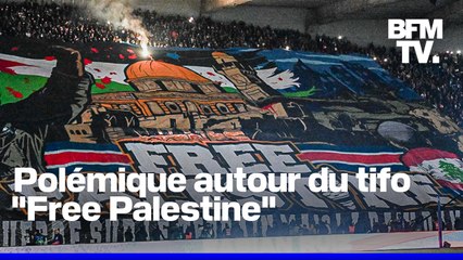 Le tifo "Free Palestine" des ultras du PSG fait polémique