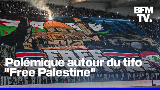 Le tifo Free Palestine des ultras du PSG fait polémique