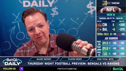 Thursday Night Football Player Props! Bengals vs Ravens