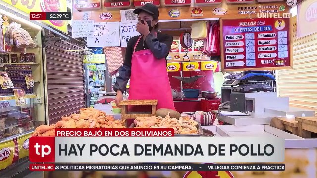 Un pollo de tres kilos puede llegar a costar casi Bs 60 en mercados de Cochabamba