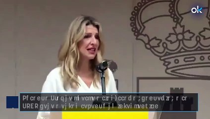 Yolanda Díaz se vuelve a liar llama pandemia a la DANA pese a estar leyendo su intervención.