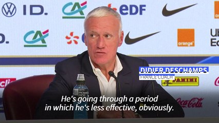 Mbappe in 'less effective' period says France coach Deschamps